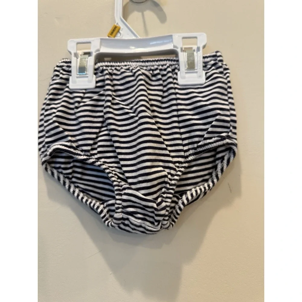 Ralph Lauren Toddler Girls striped‎ ruffled dress w/matching bloomers Size 6M
